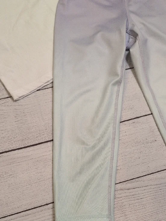 Champion Kids White T-Shirt & Gap Fit Lavender Ombre Capri Leggings Set - S / 8 - Picture 7 of 9